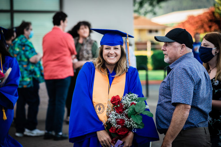 2021 graduation smiling student