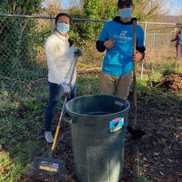 Staff, faculty and students partnered with Tillamook Habitat for Humanity for MLK Day of Service. 
Volunteers spent the morning and afternoon cleaning up the grounds and garden area for Head Start and Tillamook Early Learning Center and building storage sheds.